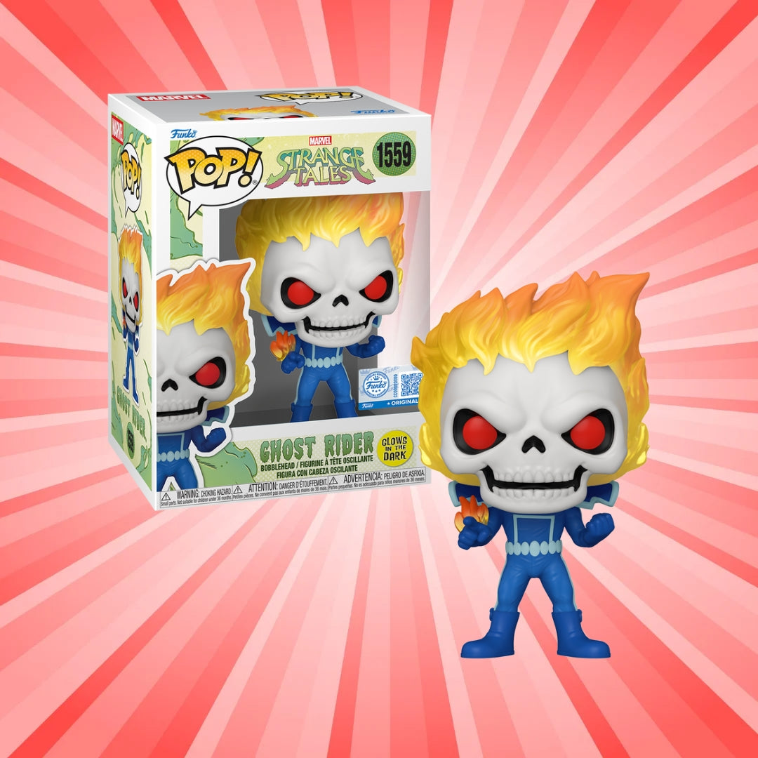 Funko POP Marvel: StrangeTales - Ghost Rider #1559 (GITD) Funko Special Edition